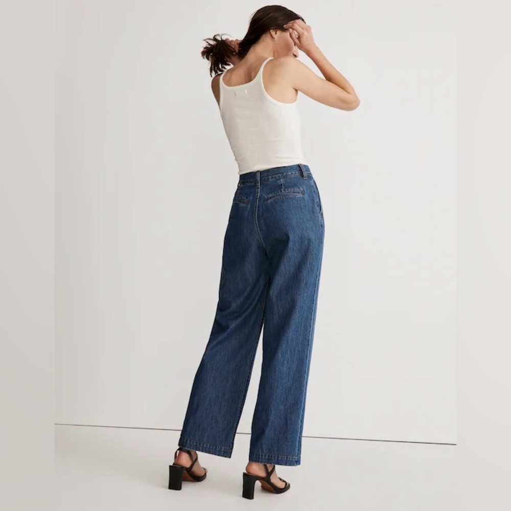 Madewell the Harlow wide leg Jean in fairson wash size 23 - Picture 3 of 12